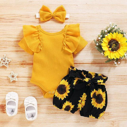 3pcs Baby Girl Clothes Set