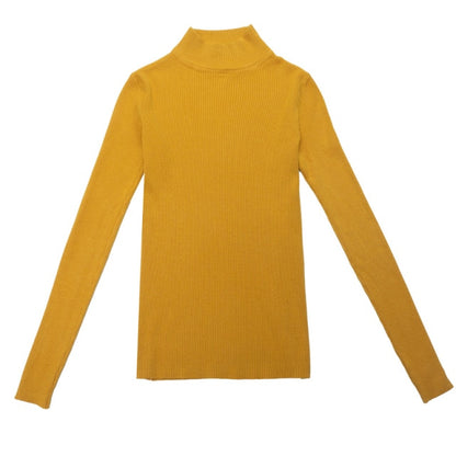 Turtleneck Pullovers Sweaters Long Sleeve Slim Oversize Sweater