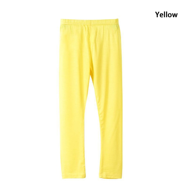 Soft Elastic Modal Cotton Kids Leggings Candy Color