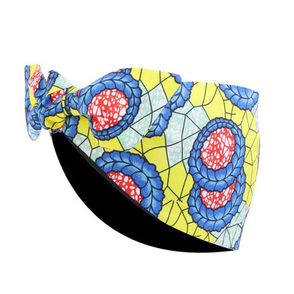 African Print Stretch Bandana Head Wrap
