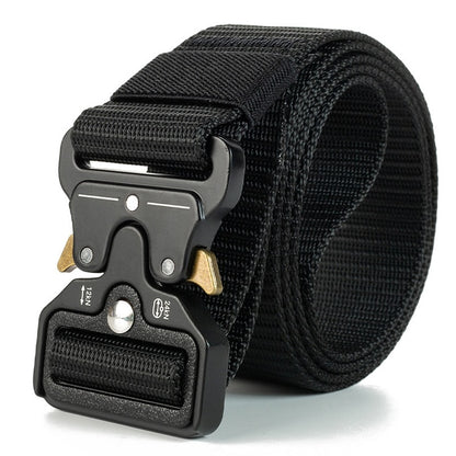 Genuine Tactical Belt Soft Real Nylon for Men And Women Black