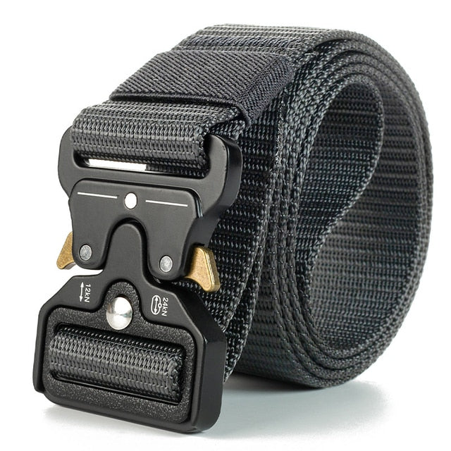 Genuine Tactical Belt Soft Real Nylon for Men And Women Black