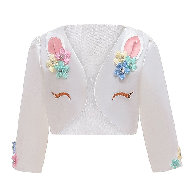 Unicorn Tutu Dress Pastel Rainbow Princess Girls Birthday Party Dress