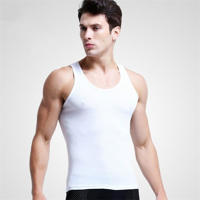 Men Cotton Tank Tops Singlets