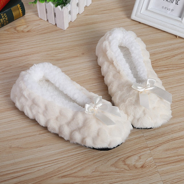 Thick Faux Fur Fluffy Slipper for Womens Indoor Slippers