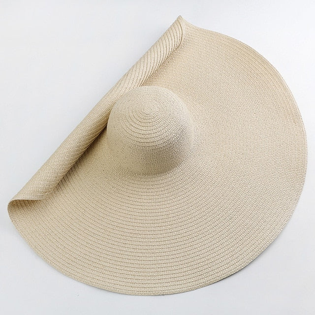 70cm Oversized Wide Brim Sun Hat Travel Large