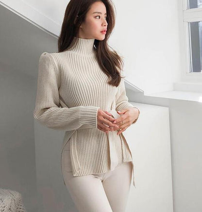 Knitted Turtleneck Sweater for Women