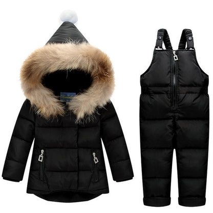 Winter Down Jacket Jumpsuit Baby Boy Sets