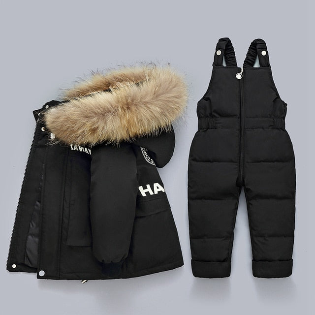 Winter Down Jacket Jumpsuit Baby Boy Sets