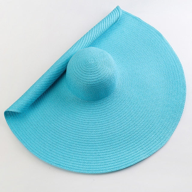 70cm Oversized Wide Brim Sun Hat Travel Large