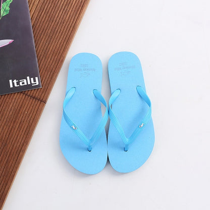 Summer Cute Candy Color Indoor Flip Flops For Women