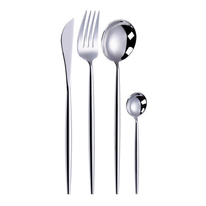 Gold Cutlery Set Forks Spoons Knives Tableware Steel Cutlery Set Stainless Steel