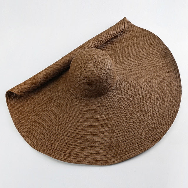 70cm Oversized Wide Brim Sun Hat Travel Large