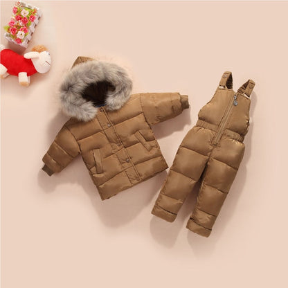 Warm Down Jacket Winter Children Clothing Set Baby Boy