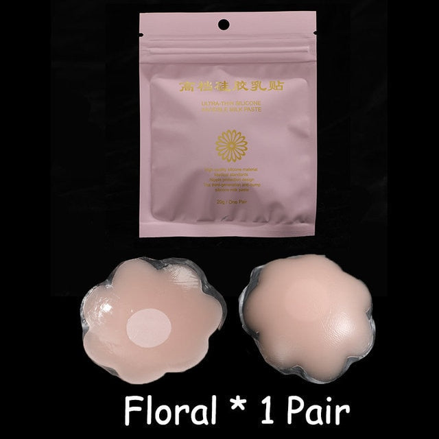 Reusable Women Breast Petals Lift Nipple Cover Stick on Bra