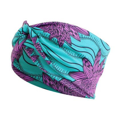 African Print Stretch Bandana Head Wrap