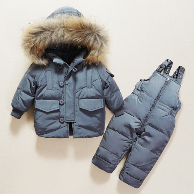 Warm Down Jacket Winter Children Clothing Set Baby Boy