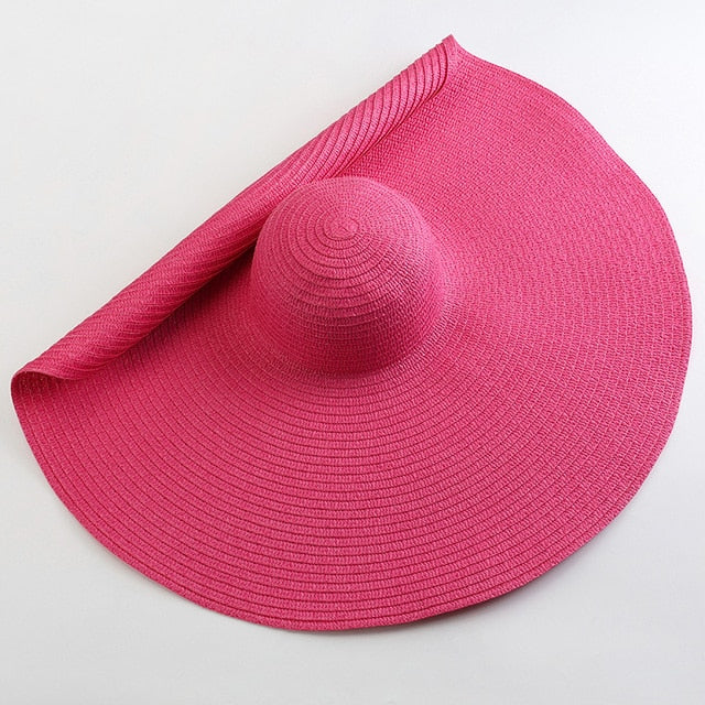 70cm Oversized Wide Brim Sun Hat Travel Large