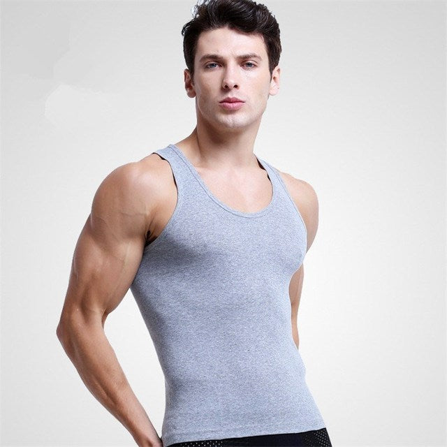 Men Cotton Tank Tops Singlets