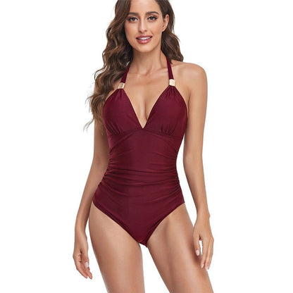 Backless Bodysuit Push Up Monokini - One piece