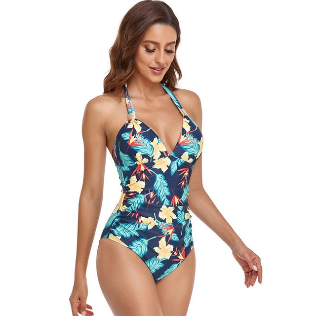 Backless Bodysuit Push Up Monokini - One piece