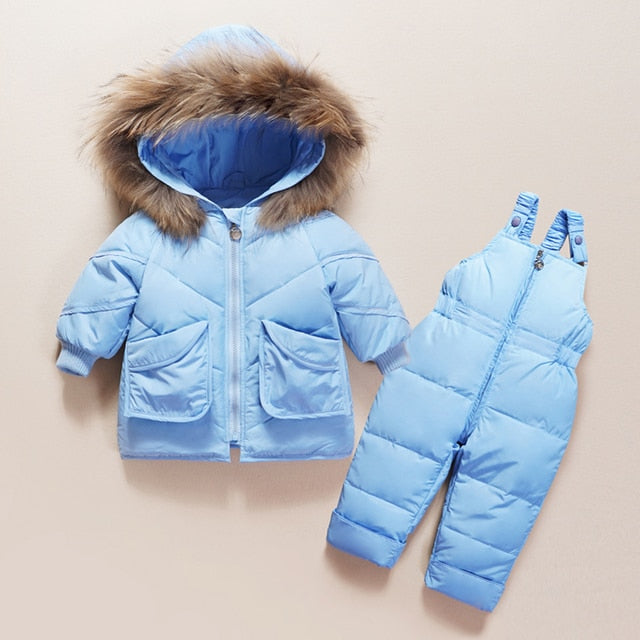 Warm Down Jacket Winter Children Clothing Set Baby Boy