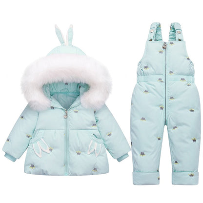 Winter Down Jacket Jumpsuit Baby Boy Sets