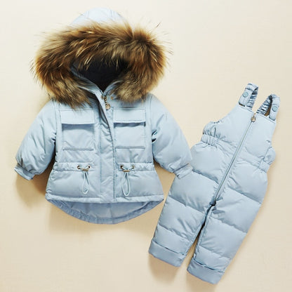 Warm Down Jacket Winter Children Clothing Set Baby Boy