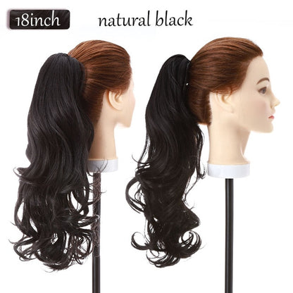 Synthetic 12-26inch Claw Clip On Ponytail Hair Extension