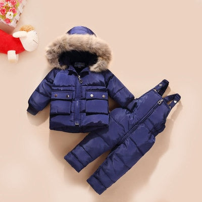 Warm Down Jacket Winter Children Clothing Set Baby Boy