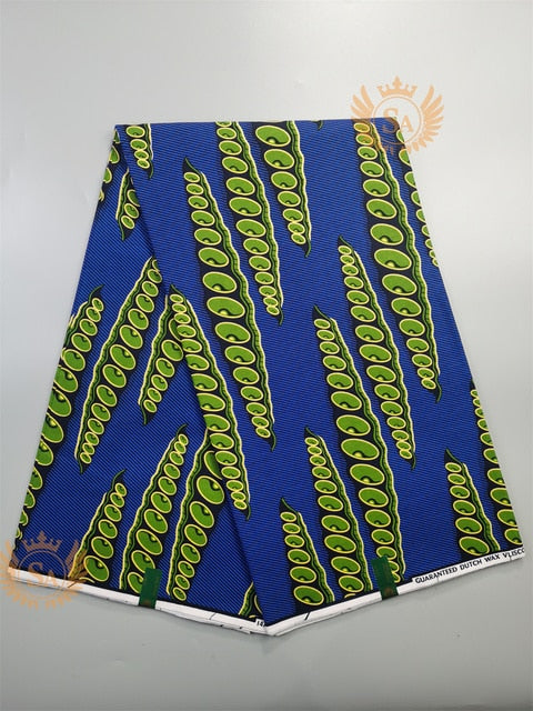 Veritable Real Wax Print Fabric Dutch Hollandais Pagne Africa Dress 100% Cotton - Azahshopping