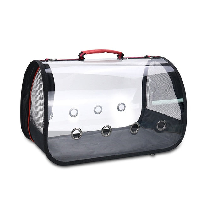 Portable Bird Carrier Parrot Backpack Bag With Perch For Small Animals