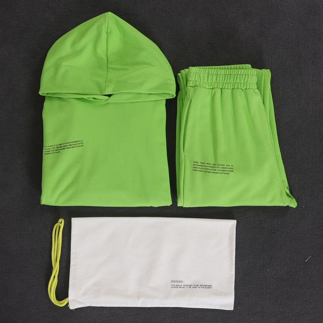 Hooded Sweatshirts For Women Two Piece Set - Azahshopping