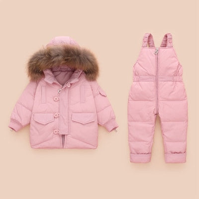 Warm Down Jacket Winter Children Clothing Set Baby Boy