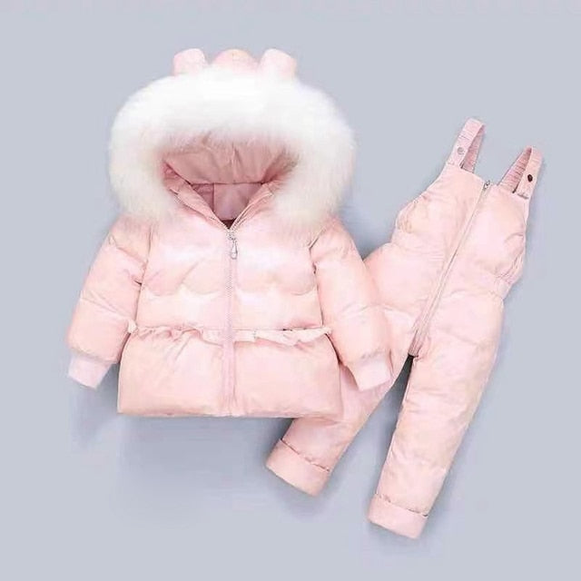 Winter Down Jacket Jumpsuit Baby Boy Sets