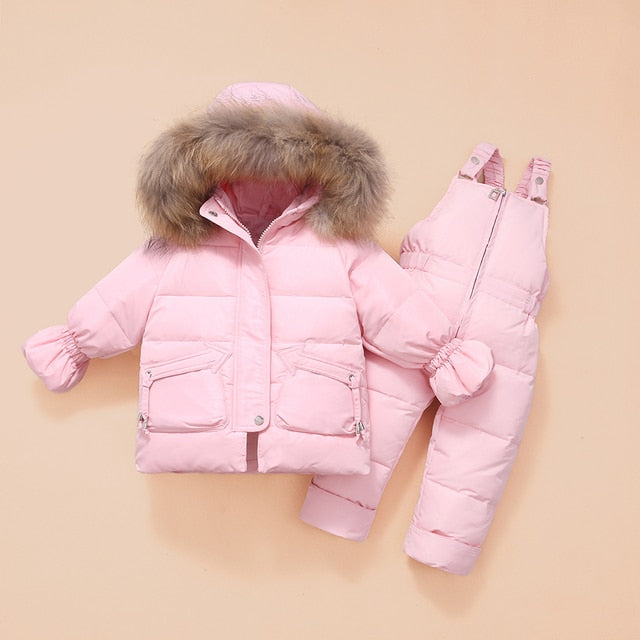 Warm Down Jacket Winter Children Clothing Set Baby Boy