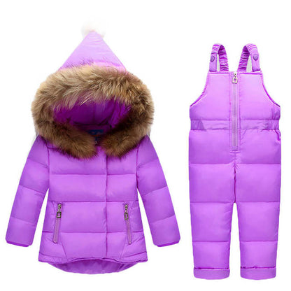 Winter Down Jacket Jumpsuit Baby Boy Sets