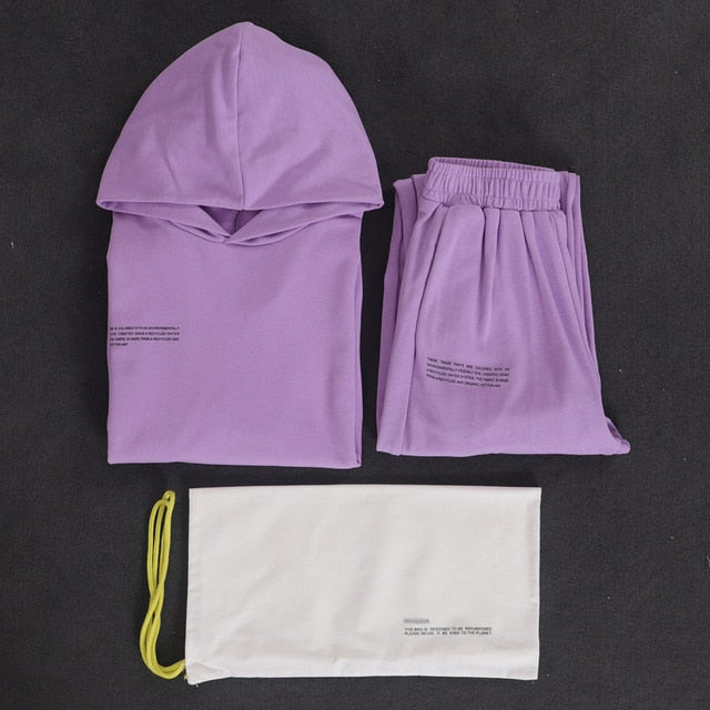 Hooded Sweatshirts For Women Two Piece Set - Azahshopping