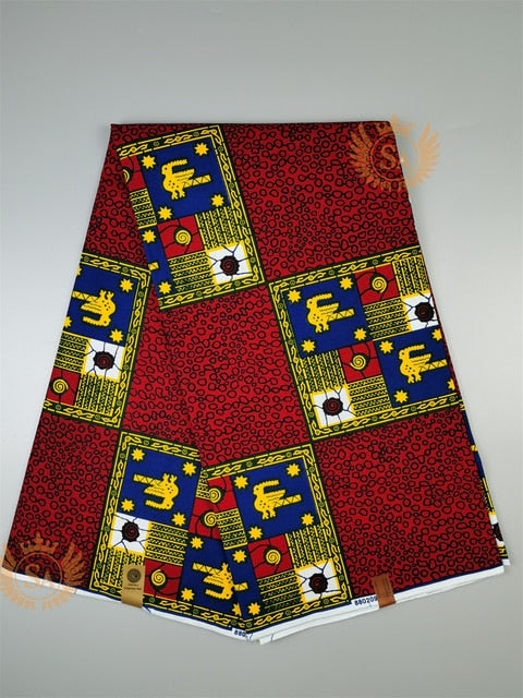 Veritable Real Wax Print Fabric Dutch Hollandais Pagne Africa Dress 100% Cotton - Azahshopping