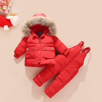 Warm Down Jacket Winter Children Clothing Set Baby Boy