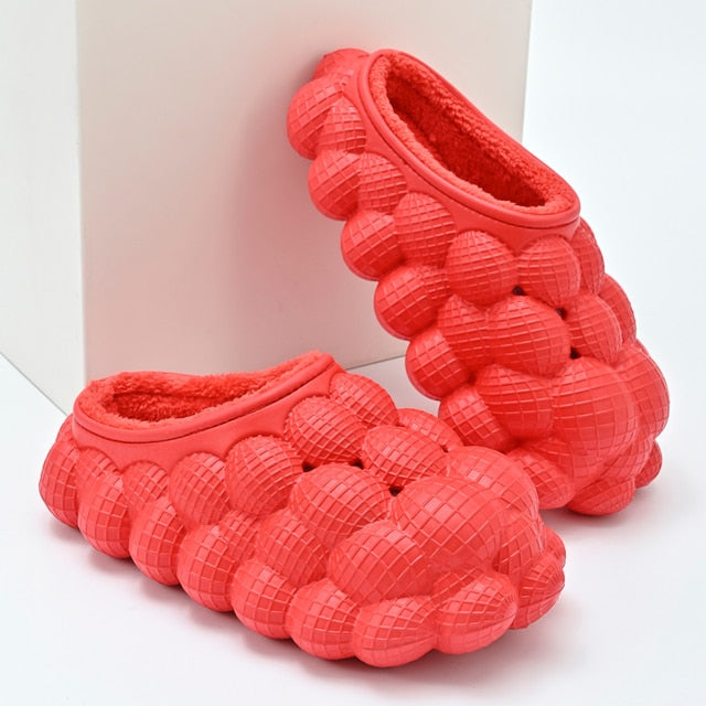 Bubble Furry Slides for Men /Women With Charms