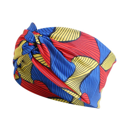African Print Stretch Bandana Head Wrap