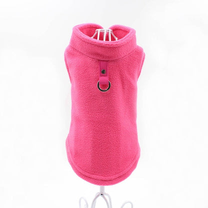 Solid Fleece Cat Clothes Winter Sphinx Cat Vest Harness