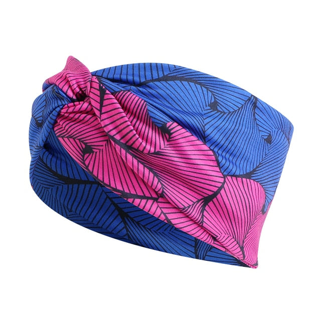 African Print Stretch Bandana Head Wrap