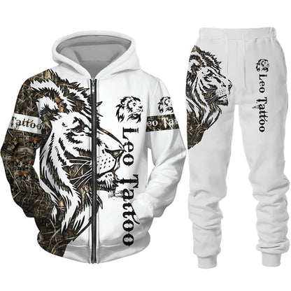 The Lion King 3d Print Men Zipper Hoodie