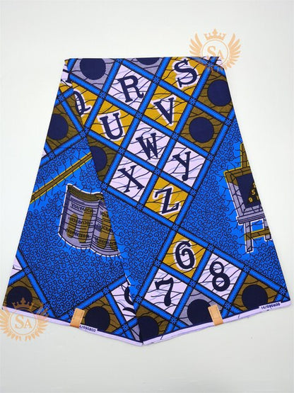 Veritable Real Wax Print Fabric Dutch Hollandais Pagne Africa Dress 100% Cotton - Azahshopping