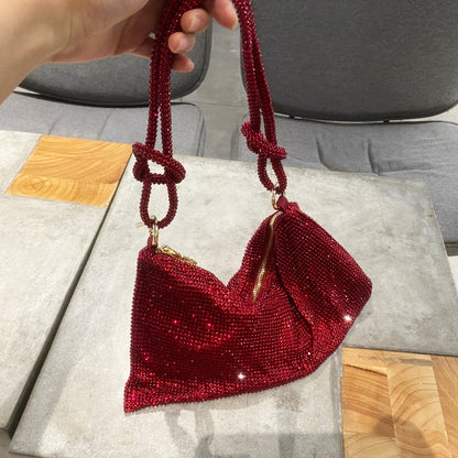 Shining Rhinestones Evening Clutch Bag