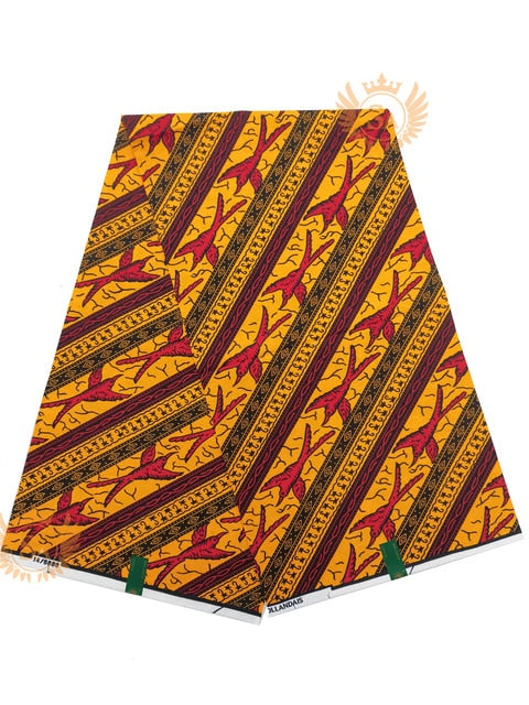 Veritable Real Wax Print Fabric Dutch Hollandais Pagne Africa Dress 100% Cotton - Azahshopping