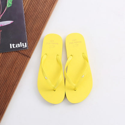 Summer Cute Candy Color Indoor Flip Flops For Women