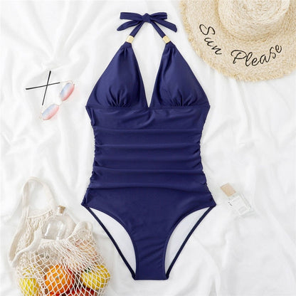 Backless Bodysuit Push Up Monokini - One piece